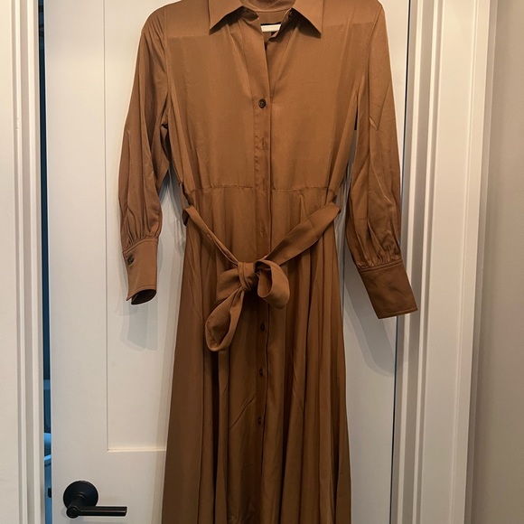 Banana Republic gold dress, small petite - Picture 2 of 5